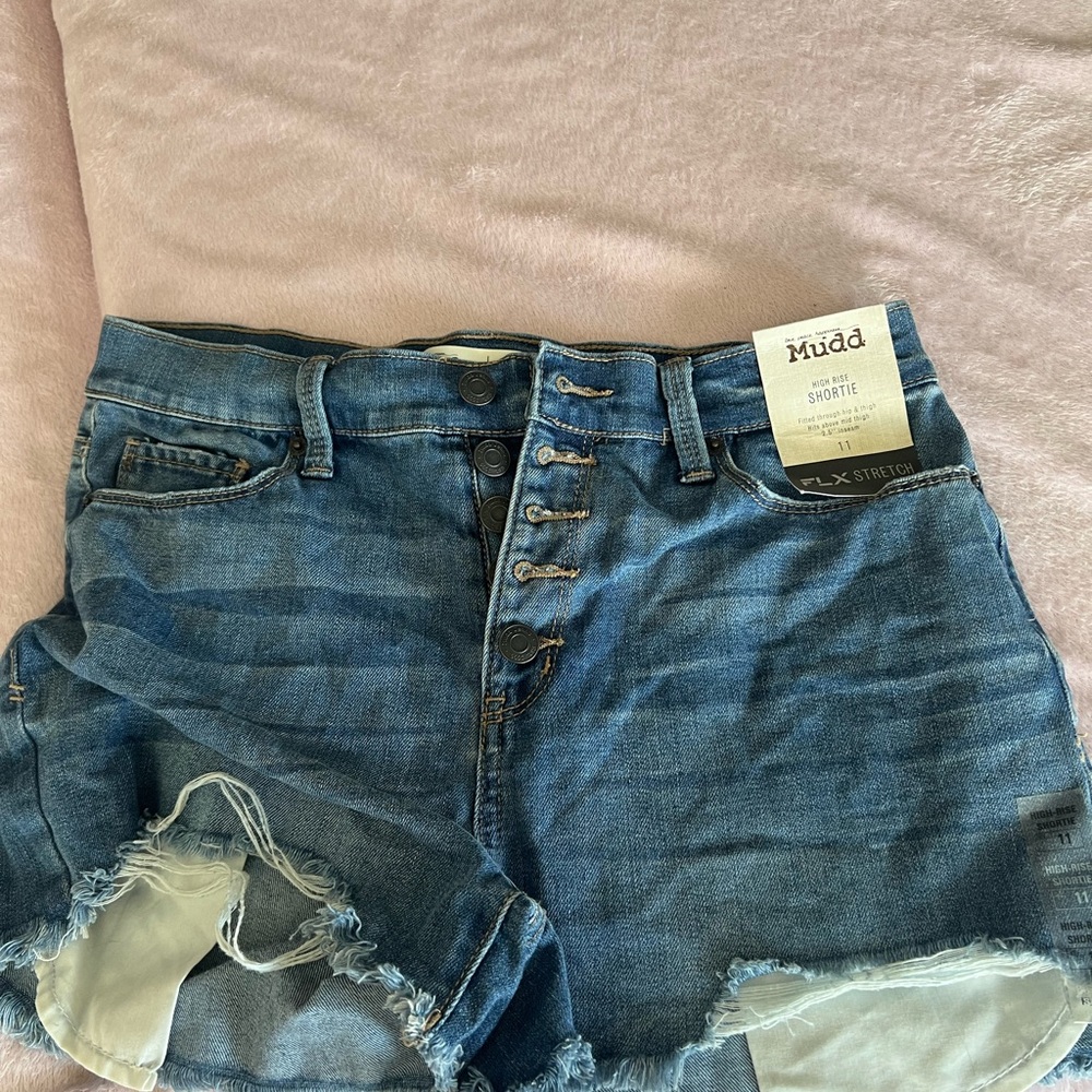 Mudd High Rise Blue Denim Shortie